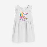 Eleven Dreams 11th Birthday – Personalized Name Frock for Girls - WHITE - 0 - 6 Months Old (Chest 18")