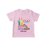 Celebrate Your Kids 11th Year Birthday With "ELEVEN DREAMS" - Personalized Birthday T-Shirts with Customized Name For Girls - PINK - 0-5 Months Old (Chest 17")