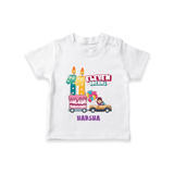 Celebrate Your Kids 11th Year Birthday With "ELEVEN DREAMS" - Personalized Birthday T-Shirts with Customized Name For Girls - WHITE - 0-5 Months Old (Chest 17")