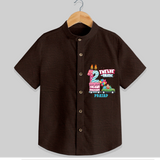 Twelve-tastic 12th Birthday – Custom Name Shirt for Boys - CHOCOLATE BROWN - 0 - 6 Months Old (Chest 21")