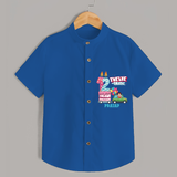 Twelve-tastic 12th Birthday – Custom Name Shirt for Boys - COBALT BLUE - 0 - 6 Months Old (Chest 21")