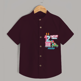 Twelve-tastic 12th Birthday – Custom Name Shirt for Boys - MAROON - 0 - 6 Months Old (Chest 21")
