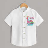 Baby Milestone Shirt | Custom 1 Year Shirt | Soft, Skin-Friendly Cotton - WHITE - 0 - 6 Months Old (Chest 23")