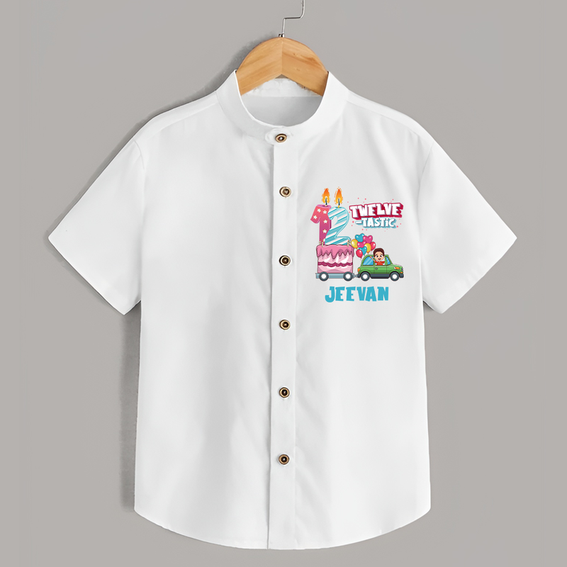 Baby Milestone Shirt | Custom 1 Year Shirt | Soft, Skin-Friendly Cotton - WHITE - 0 - 6 Months Old (Chest 23")