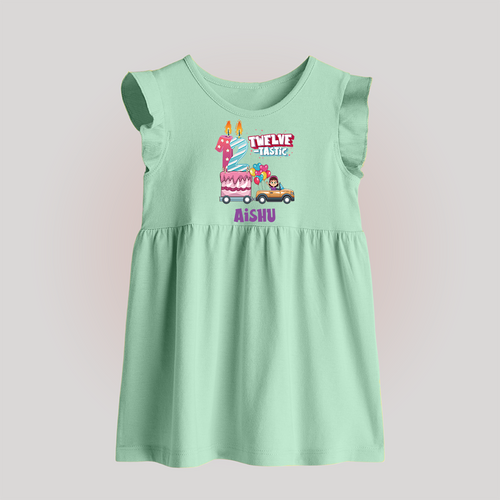 Celebrate 1 Year with Custom Baby Frock | Personalized Newborn Outfit | Soft Cotton Comfort