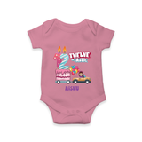 Celebrate Your Tiny AngelÕs 12th Month With "TWELVE-TASTIC" - Special Romper For Babies With Name - ONION - 0 - 3 Months Old (Chest 16")