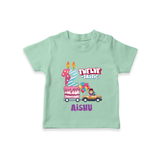 Celebrate 1 Year with Custom T-Shirt | Personalized Newborn Outfit | Soft Cotton Comfort - MINT GREEN - 0-5 Months Old (Chest 17")