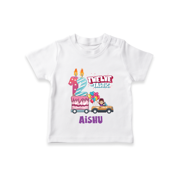 Celebrate 1 Year with Custom T-Shirt | Personalized Newborn Outfit | Soft Cotton Comfort - WHITE - 0-5 Months Old (Chest 17")