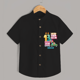 Lucky Thirteen 13th Birthday – Custom Name Shirt for Boys - BLACK - 0 - 6 Months Old (Chest 21")