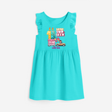 Lucky Thirteen 13th Birthday – Personalized Name Frock for Girls - LIGHT BLUE - 0 - 6 Months Old (Chest 18")