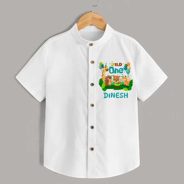 Personalized Name Shirt for 1 Year Old | Soft Cotton Toddler Shirt - WHITE - 0 - 6 Months Old (Chest 23")