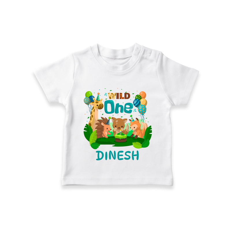 Personalized 1 Year Old T Shirt | Soft Cotton Baby Tee - WHITE - 0-5 Months Old (Chest 17")