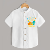 Custom Name Shirt for 3 Year Old | Comfortable Cotton Tee - WHITE - 0 - 6 Months Old (Chest 23")
