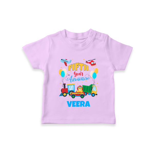 Custom 5 Year Old T Shirt | Personalized Kids T Shirt - LILAC - 0-5 Months Old (Chest 17")
