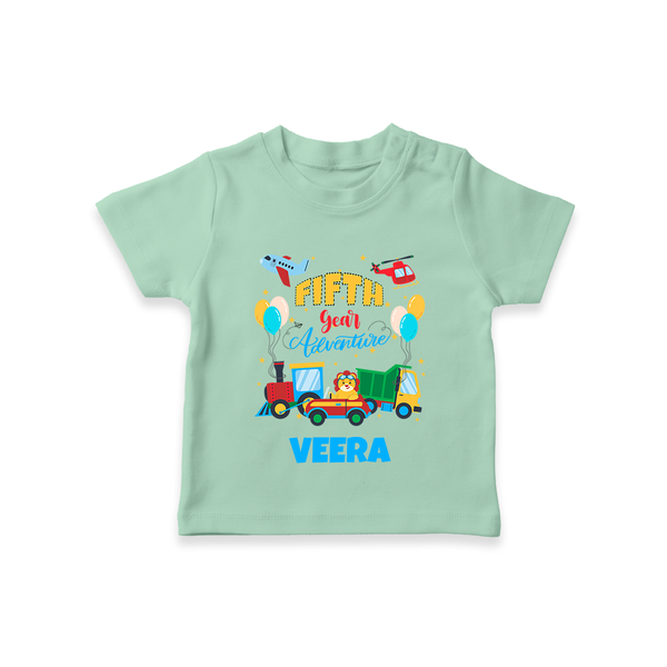 Custom 5 Year Old T Shirt | Personalized Kids T Shirt - MINT GREEN - 0-5 Months Old (Chest 17")