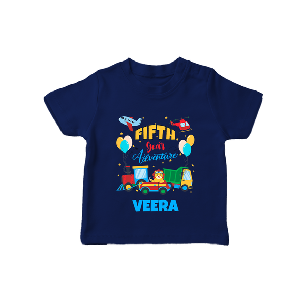 Custom 5 Year Old T Shirt | Personalized Kids T Shirt - NAVY BLUE - 0-5 Months Old (Chest 17")