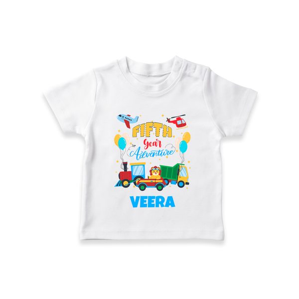 Custom 5 Year Old T Shirt | Personalized Kids T Shirt - WHITE - 0-5 Months Old (Chest 17")