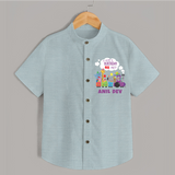 Personalized Name Shirt for 6 Year Old | Stylish and Comfy - ARCTIC BLUE - 0 - 6 Months Old (Chest 23")