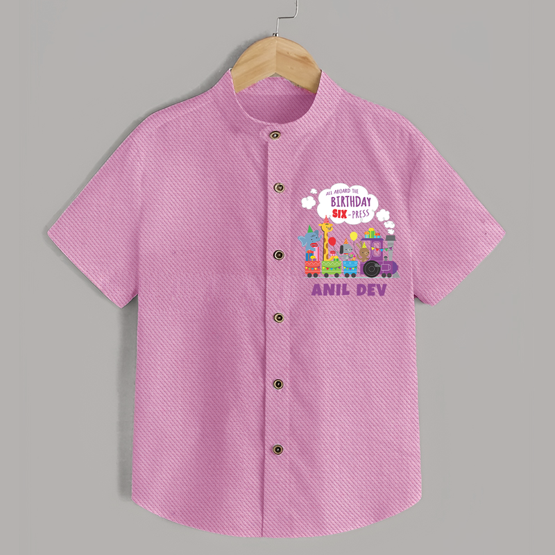 Personalized Name Shirt for 6 Year Old | Stylish and Comfy - BABY PINK - 0 - 6 Months Old (Chest 23")