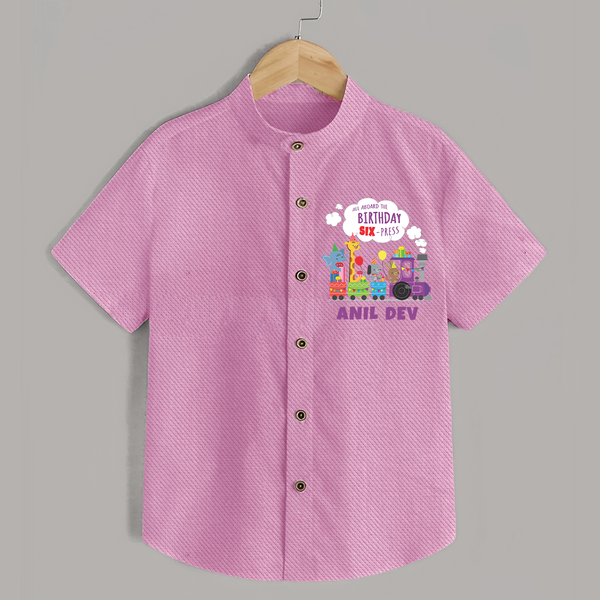 Personalized Name Shirt for 6 Year Old | Stylish and Comfy - BABY PINK - 0 - 6 Months Old (Chest 23")