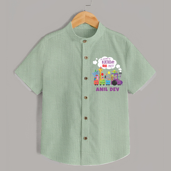 Personalized Name Shirt for 6 Year Old | Stylish and Comfy - MINT GREEN - 0 - 6 Months Old (Chest 23")