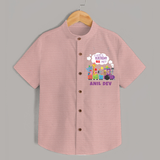 Personalized Name Shirt for 6 Year Old | Stylish and Comfy - PEACH - 0 - 6 Months Old (Chest 23")