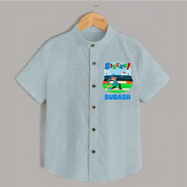 Cool Kids Shirt for 6 Year Old | Custom Birthday Shirt - ARCTIC BLUE - 0 - 6 Months Old (Chest 23")
