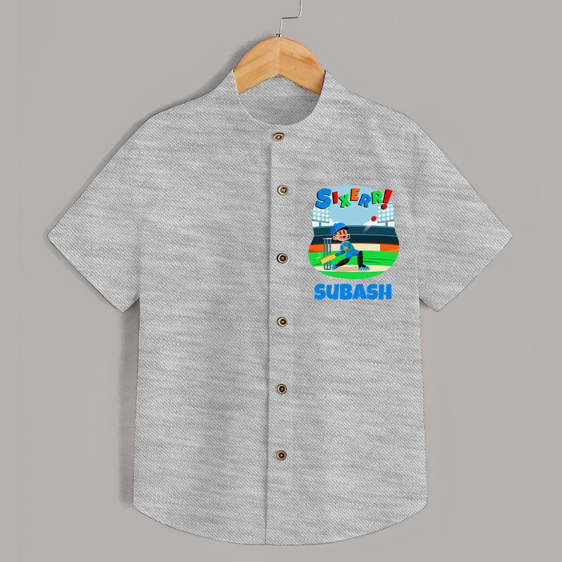 Cool Kids Shirt for 6 Year Old | Custom Birthday Shirt - GREY - 0 - 6 Months Old (Chest 23")