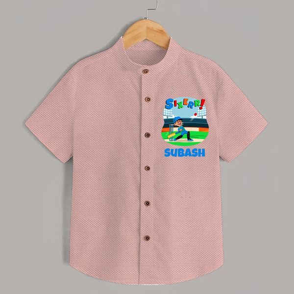 Cool Kids Shirt for 6 Year Old | Custom Birthday Shirt - PEACH - 0 - 6 Months Old (Chest 23")