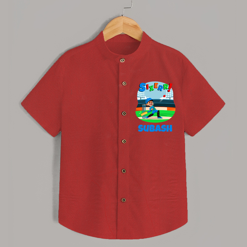 Cool Kids Shirt for 6 Year Old | Custom Birthday Shirt - RED - 0 - 6 Months Old (Chest 23")