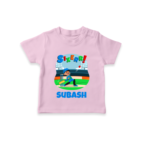 6th Birthday T Shirt for Kids | Trendy and Fun - BABY PINK - 0-5 Months Old (Chest 17")