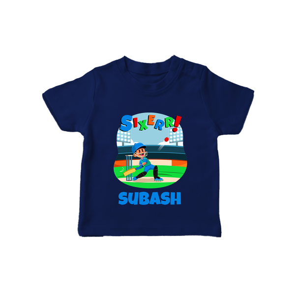 6th Birthday T Shirt for Kids | Trendy and Fun - NAVY BLUE - 0-5 Months Old (Chest 17")