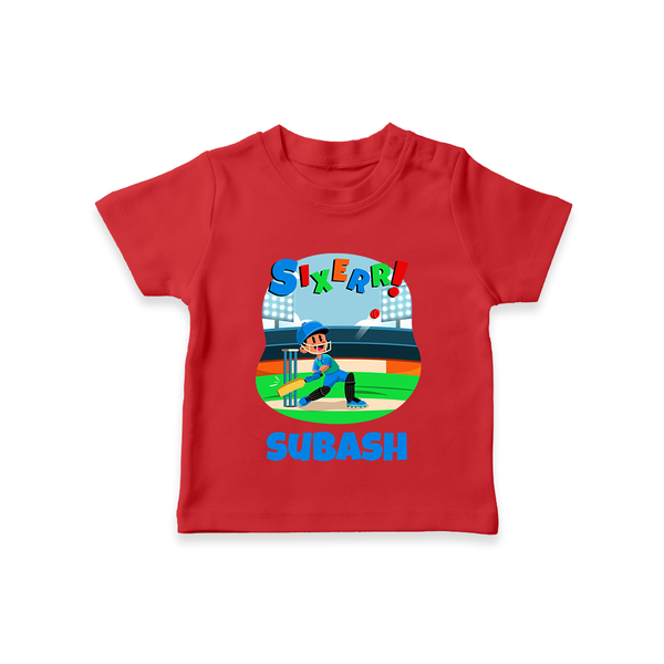 6th Birthday T Shirt for Kids | Trendy and Fun - RED - 0-5 Months Old (Chest 17")