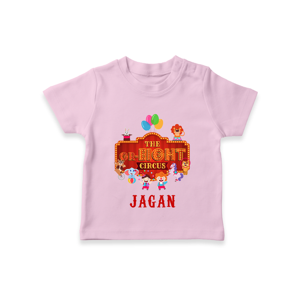 Personalized 8 Year Old T Shirt | Cool Cotton Kids Tee - BABY PINK - 0-5 Months Old (Chest 17")