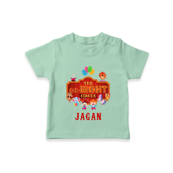 Personalized 8 Year Old T Shirt | Cool Cotton Kids Tee - MINT GREEN - 0-5 Months Old (Chest 17")