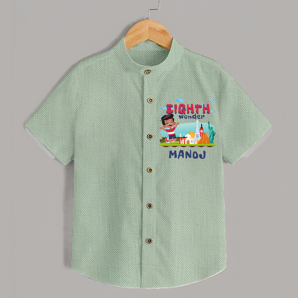 Personalized 8th Birthday Shirt | Trendy Kids Wear - MINT GREEN - 0 - 6 Months Old (Chest 23")