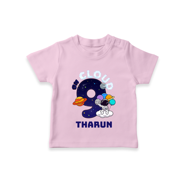 Custom 9 Year Old T Shirt | Trendy Personalized Tee - BABY PINK - 0-5 Months Old (Chest 17")