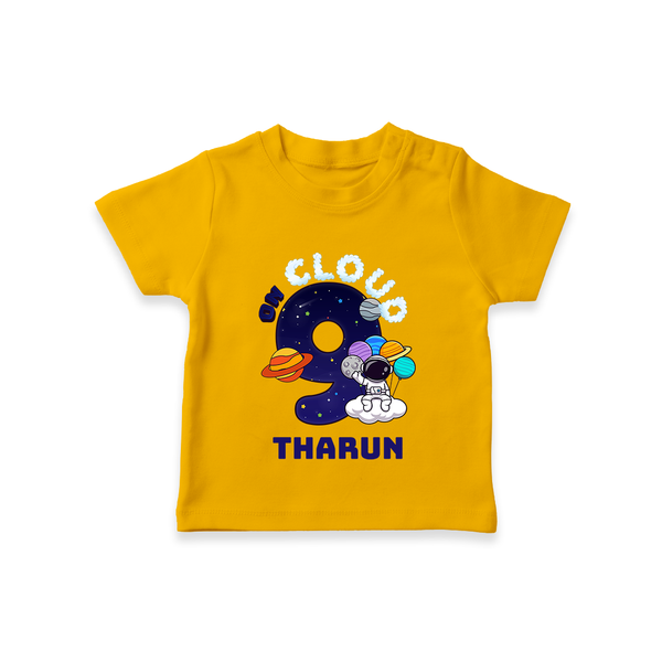 Custom 9 Year Old T Shirt | Trendy Personalized Tee - CHROME YELLOW - 0-5 Months Old (Chest 17")