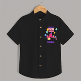 Personalized Name Shirt for 10 Year Old | Stylish Cotton Tee - BLACK - 0 - 6 Months Old (Chest 23")