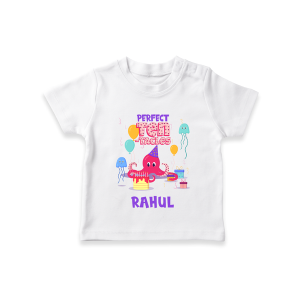 Personalized 10 Year Old T Shirt | Fun Birthday Tee - WHITE - 0-5 Months Old (Chest 17")