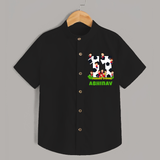 Custom Name Shirt for 11 Year Old | Stylish Kids Cotton Tee - BLACK - 0 - 6 Months Old (Chest 23")