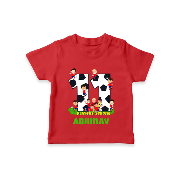 Custom 11 Year Old T Shirt | Personalized Kids Tee - RED - 0-5 Months Old (Chest 17")