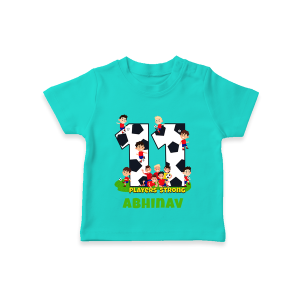Custom 11 Year Old T Shirt | Personalized Kids Tee - TEAL - 0-5 Months Old (Chest 17")