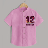 Personalized Name Shirt for 12 Year Old | Trendy Kids Shirt - BABY PINK - 0 - 6 Months Old (Chest 23")