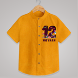 Personalized Name Shirt for 12 Year Old | Trendy Kids Shirt - CHROME YELLOW - 0 - 6 Months Old (Chest 23")