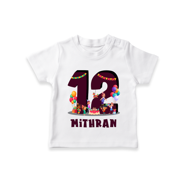 Personalized 12 Year Old T Shirt | Soft Cotton Kids Tee - WHITE - 0-5 Months Old (Chest 17")