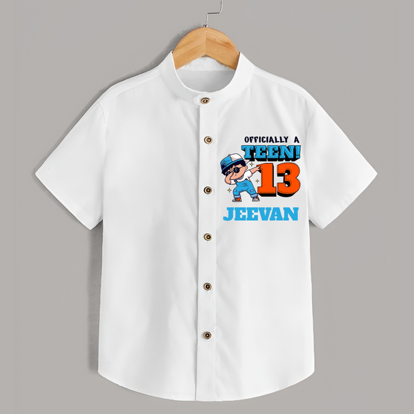 Custom Name Shirt for 13 Year Old | Stylish Cotton Tee for Teens - WHITE - 0 - 6 Months Old (Chest 23")