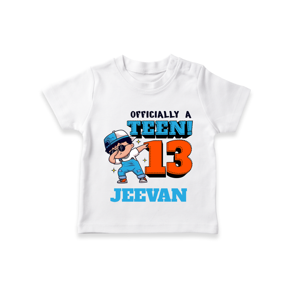 Custom 13 Year Old T Shirt | Personalized Cotton Tee - WHITE - 0-5 Months Old (Chest 17")