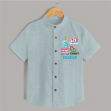 Fun Printed Shirt for 6 Year Old | Great for Playdates - ARCTIC BLUE - 0 - 6 Months Old (Chest 23")