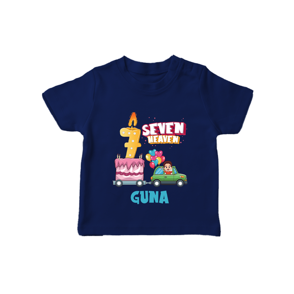 Trendy 7 Year Old T Shirt | Great for Gifting - NAVY BLUE - 0-5 Months Old (Chest 17")